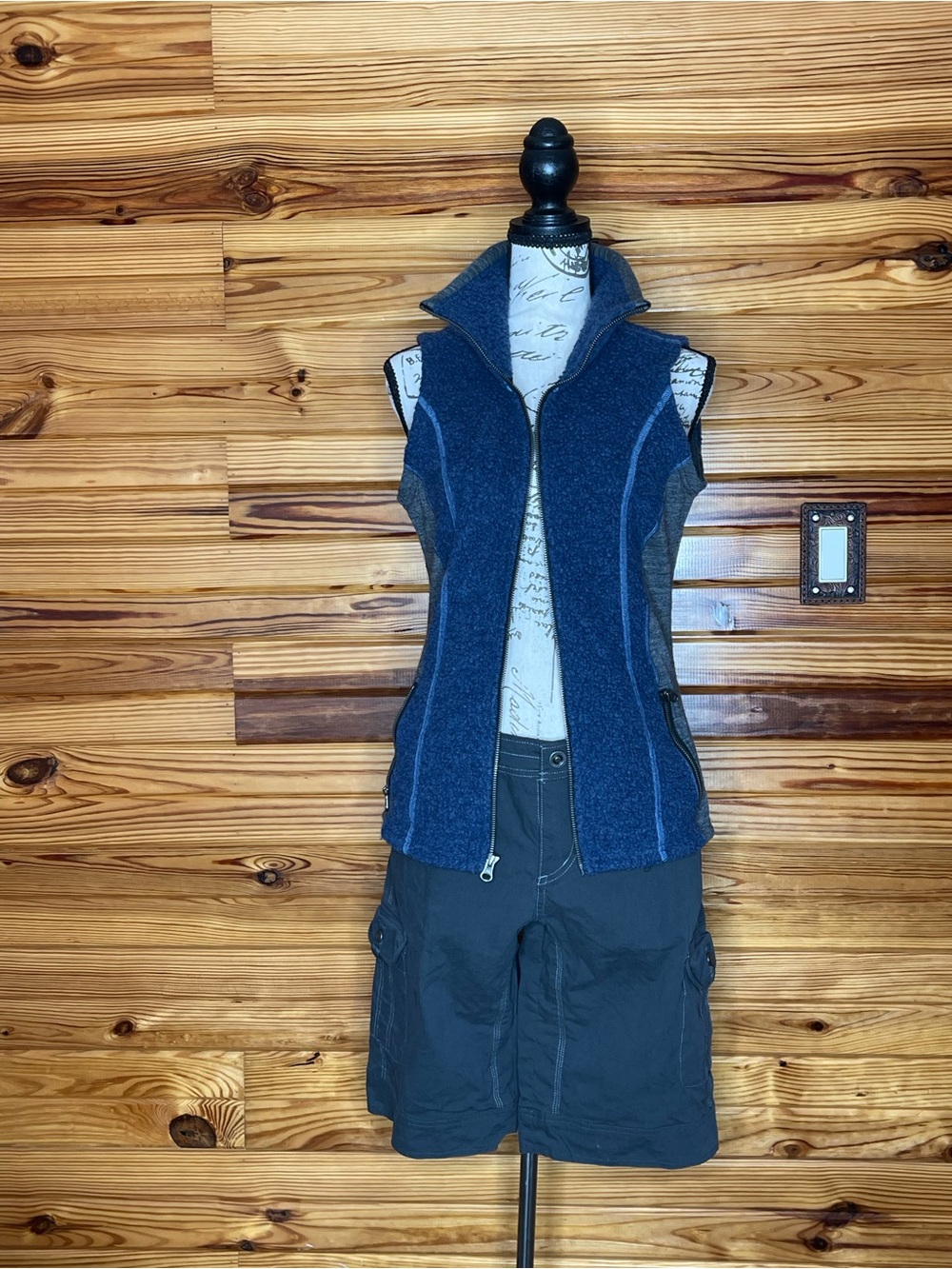 KUHL Women's Blue Zip-Front Fleece Vest